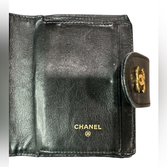 62. Chanel Wild Stitch Lambskin Compact Leather Wallet - Picture 6 of 12